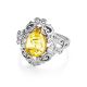 20's Style Amber Ring In Sterling Silver The Luxor, Ring Size: 11 / 20.5, image , picture 4