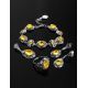 20's Style Amber Ring In Sterling Silver The Luxor, Ring Size: 11 / 20.5, image , picture 5