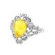 20's Style Amber Ring In Sterling Silver The Luxor, Ring Size: 6.5 / 17, image , picture 6