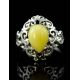 20's Style Amber Ring In Sterling Silver The Luxor, Ring Size: 11 / 20.5, image , picture 2