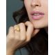 Gorgeous Amber Ring In Gold With Diamonds The Goddess, Ring Size: 7 / 17.5, image , picture 4