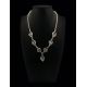 Green Amber Necklace In Sterling Silver The Fiori, image , picture 2