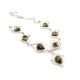 Green Amber Necklace In Sterling Silver The Fiori, image , picture 4