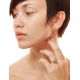 Gold-Plated Amber Earrings With Crystals The Verbena, image , picture 3