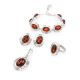 Cognac Amber Link Bracelet In Sterling Silver The Ellas, image , picture 5