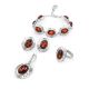 Adjustable Silver Ring With Cherry Amber The Ellas, Ring Size: Adjustable, image , picture 4