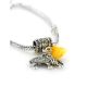 Metal Charm With Honey Amber The Elephant, image , picture 2