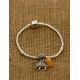 Metal Charm With Honey Amber The Elephant, image , picture 3