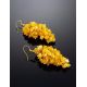 Honey Amber Drop Earrings The Fable, image , picture 2