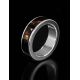 Minimalistic Silver Ring With Cherry Amber The London, Ring Size: 13 / 22, image , picture 2