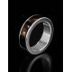 Minimalistic Silver Ring With Cherry Amber The London, Ring Size: 6.5 / 17, image , picture 2