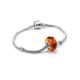 Faceted Amber Ball Charm, image , picture 3