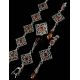 Square Sterling Silver Ring With Cognac Amber The Arabesque, Ring Size: 10 / 20, image , picture 6