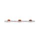 Cognac Amber Link Bracelet In Sterling Silver The Arabesque, image , picture 7
