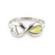 Sterling Silver Ring With White The Amour, Ring Size: 13 / 22, image , picture 3