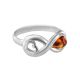 Sterling Silver Ring With Cognac Amber The Amour, Ring Size: 11.5 / 21, image , picture 4