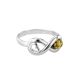Sterling Silver Ring With Green Amber The Amour, Ring Size: 5.5 / 16, image , picture 4