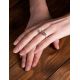 Extraordinary Silver Bar Ring With Caoutchouc The Kenya, Ring Size: 7 / 17.5, image , picture 2