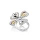 Adjustable Amber Ring In Sterling Silver The Shamrock, Ring Size: Adjustable, image , picture 4
