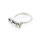 Extraordinary Silver Bar Ring With Caoutchouc The Kenya, Ring Size: 7 / 17.5, image , picture 3