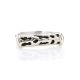 Extraordinary Silver Bar Ring With Caoutchouc The Kenya, Ring Size: 8 / 18, image , picture 4