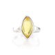 Lemon Amber Ring In Sterling Silver The Amaranth, Ring Size: 11.5 / 21, image , picture 2