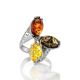 Trilogy Amber Ring In Sterling Silver The Casablanca, Ring Size: 8.5 / 18.5, image , picture 3