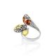Trilogy Amber Ring In Sterling Silver The Casablanca, Ring Size: 6 / 16.5, image , picture 5