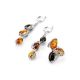 Multicolor Amber Ring In Sterling Silver The Casablanca, Ring Size: 11 / 20.5, image , picture 6