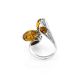 Multicolor Amber Ring In Sterling Silver The Casablanca, Ring Size: 12 / 21.5, image , picture 5