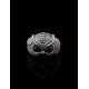 Wonderful Silver Ring With Cherry Amber The Owl, Ring Size: 9.5 / 19.5, image , picture 2
