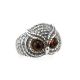 Wonderful Silver Ring With Cherry Amber The Owl, Ring Size: 8.5 / 18.5, image , picture 4