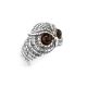 Wonderful Silver Ring With Cherry Amber The Owl, Ring Size: 6.5 / 17, image , picture 6