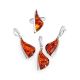 Bold Handcrafted Amber Ring In Sterling Silver The Palladio, Ring Size: Adjustable, image , picture 4