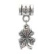 Four Leaf Clover Charm With Cherry Amber In Sterling Silver The Shamrock, image , picture 4