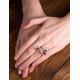 Stylish Sterling Silver Ring With Cognac Amber The Dragonfly, Ring Size: 8.5 / 18.5, image , picture 3