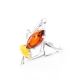 Amazing Silver Ring With Shiny Multicolor Amber The Pegasus, Ring Size: 6 / 16.5, image , picture 4