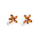 Cognac Amber Earrings In Sterling Silver The Verbena, image , picture 3