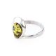 Elegant Green Amber Ring In Sterling Silver The Orion, Ring Size: 8.5 / 18.5, image , picture 3