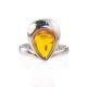 Bright Cognac Amber Ring In Sterling Silver The Orion, Ring Size: 4 / 15, image , picture 2