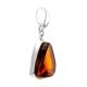 Elegant Teardrop Silver Pendant With Cognac Amber The Glow, image , picture 2