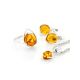 Delicate Amber Ring In Sterling Silver The Selena, Ring Size: 10 / 20, image , picture 4