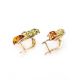 Multicolor Amber Earrings In Gold The Dandelion, image , picture 5
