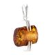 Futuristic Amber Pendant In Sterling Silver The Saturn, image , picture 2