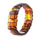 Cherry Amber Flat Beaded Stretch Bracelet, image , picture 2