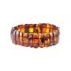 Cherry Amber Flat Beaded Stretch Bracelet, image , picture 3