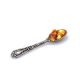 Sterling Silver Souvenir Spoon With Cognac Amber, image , picture 4