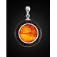 Round Honey Amber And Wenge Wood Pendant The Indonesia, image , picture 3