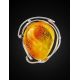 Handmade Amber Brooch In Sterling Silver The Rialto, image , picture 3