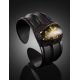 Leather Cuff Bracelet With Green Amber The Nefertiti, image , picture 2